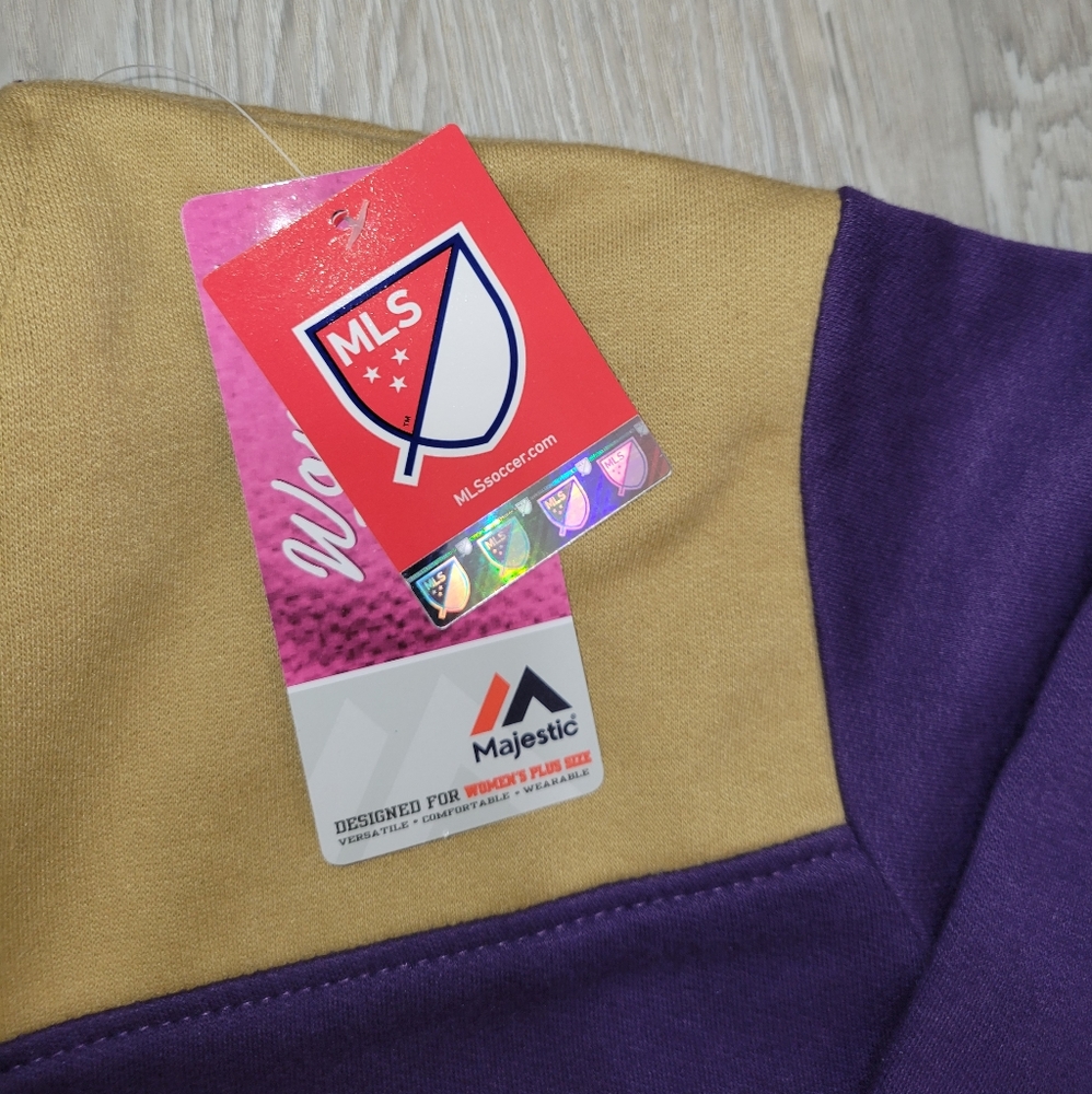 Majestic Women’s Orlando City Soccer 1/4-Zip Jacket Size 4XL New - Picture 3 of 6